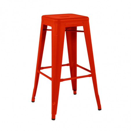 TABOURET H75 COULEURS SANS DOSSIER POIVRON TOLIX