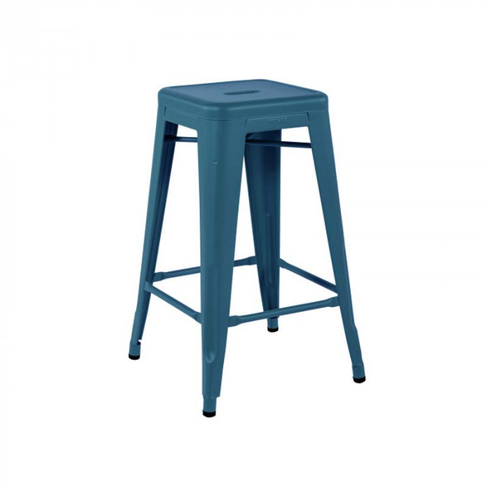 TABOURET H65 COULEURS sans dossier BLEU OCEAN TOLIX