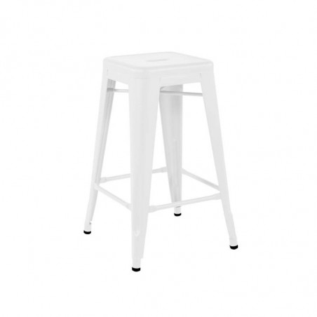 TABOURET H65 COULEURS sans dossier BLANC TOLIX