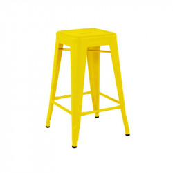 TABOURET H65 COULEURS sans dossier CITRON TOLIX