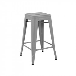 TABOURET H65 COULEURS sans dossier GRIS DE PARIS TOLIX