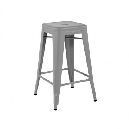 TABOURET H65 COULEURS sans dossier GRIS DE PARIS TOLIX