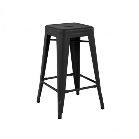 TABOURET H65 COULEURS sans dossier NOIR TOLIX