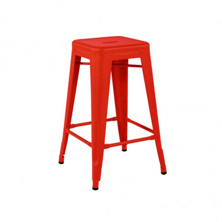 TABOURET H65 COULEURS sans dossier POIVRON TOLIX