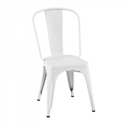 CHAISE A COULEURS BLANC TOLIX