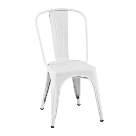 CHAISE A COULEURS BLANC TOLIX