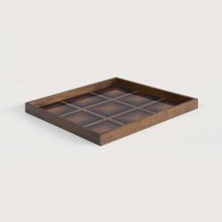 Ink Square glass tray - Square l PLATEAU TABLE BASSE ETHNICRAFT
