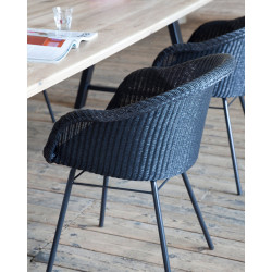 AVRIL DINING CHAIR STEEL A BASE VINCENT SHEPPARD