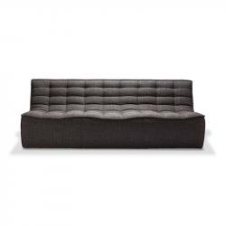 N701 CANAPE 3 PLACES GRIS FONCE ETHNICRAFT