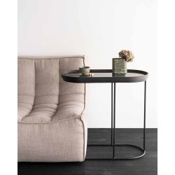 Oblong tray side table