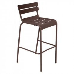 LUXEMBOURG CHAISE DE BAR ROUILLE FERMOB METAL