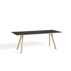 CPH30 TABLE 200X90XH74WATER BASED LACQUERED SOLID OAK