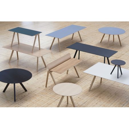 CPH30 TABLE 200X90XH74WATER BASED LACQUERED SOLID OAK