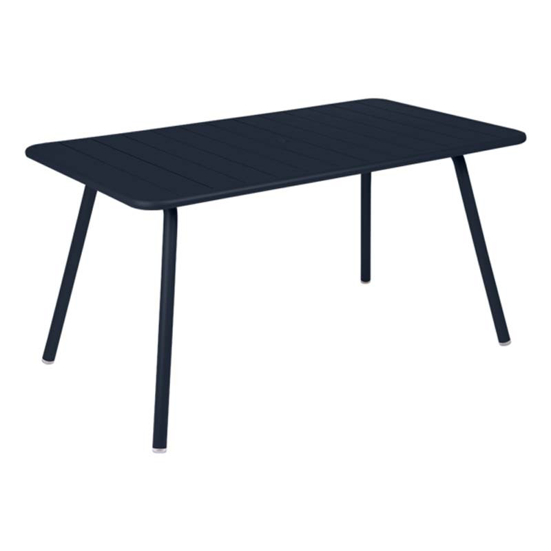 LUXEMBOURG TABLE 143 X 80 BLEU ABYSSE FERMOB
