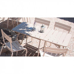 FERMOB LUXEMBOURG TABLE 143 X 80 TABLE REPAS TERRASSE FERMOB