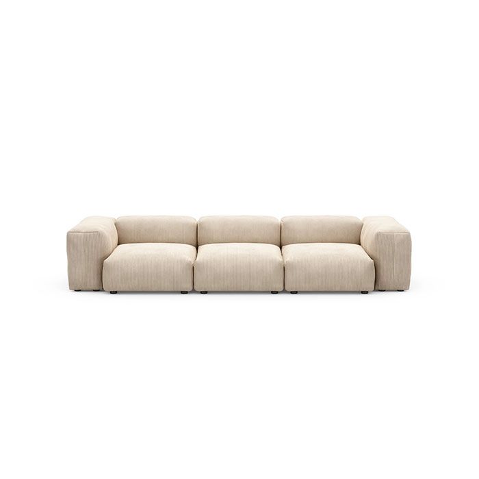 CANAPE 3 PLACES S CORD VELOURS SAND
