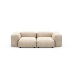 CANAPE 2 PLACES S CORD VELOURS SAND