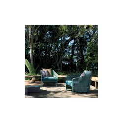 KETTAL AVIGNON BITTA LOUNGE CLUB ARMCHAIR BELA ROPE + COUSSIN ASSISE + COUSSINS DECO GRIIN