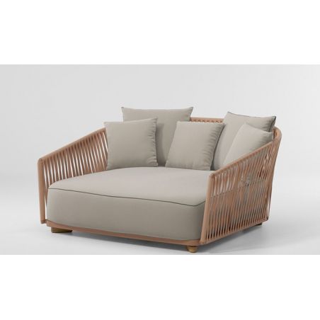 KETTAL AVIGNON BITTA GRAND DAYBED LIT DE JARDIN BAIN DE SOLEIL POUR 2 GRIIN