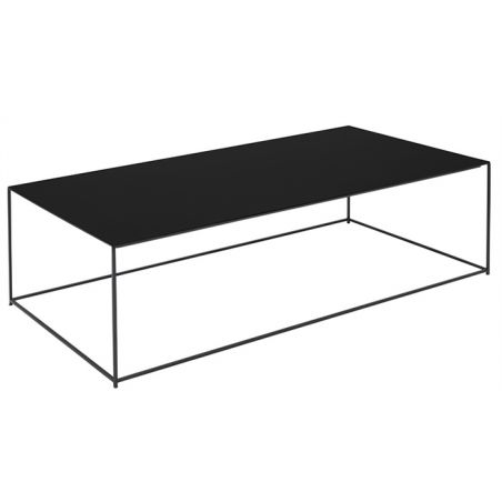 ZEUS TABLE BASSE SLIM IRONY LOW TABLE NOIR CUIVRE SABLE GRIIN AVIGNON