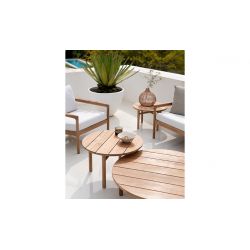 ETHNICRAFT QUATRO TABLE BASSE TECK TABLE DE JARDIN GRIIN NIMES