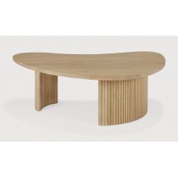 ETHNICRAFT TABLE BASSE BOOMERANG TABLE BASSE CHENE GRIIN BANDOL