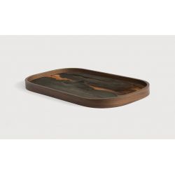 ORGANIC VALET TRAY GLASS BRONZEL