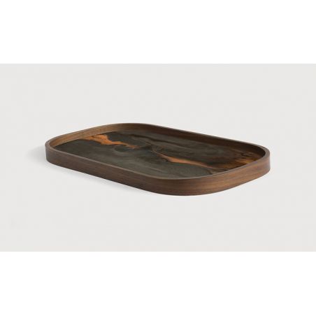 ORGANIC VALET TRAY GLASS BRONZEL