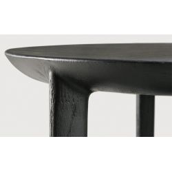 ETHNICRAFT TABLE D'APPOINT BOK BOUT CANAPE CHENE NOIR GRIIN AVIGNON