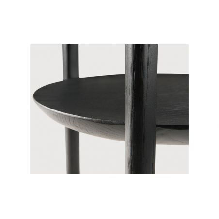 ETHNICRAFT TABLE D'APPOINT BOK BOUT CANAPE CHENE NOIR GRIIN MARSEILLE