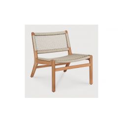 ETHNICRAFT JACK FAUTEUIL DE JARDIN TECK / CORDAGE BEIGE GRIIN