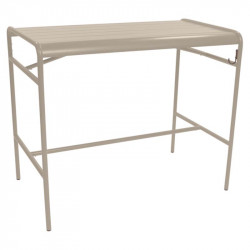 LUXEMBOURG TABLE HAUTE 73 X 126 MUSCADE FERMOB METAL