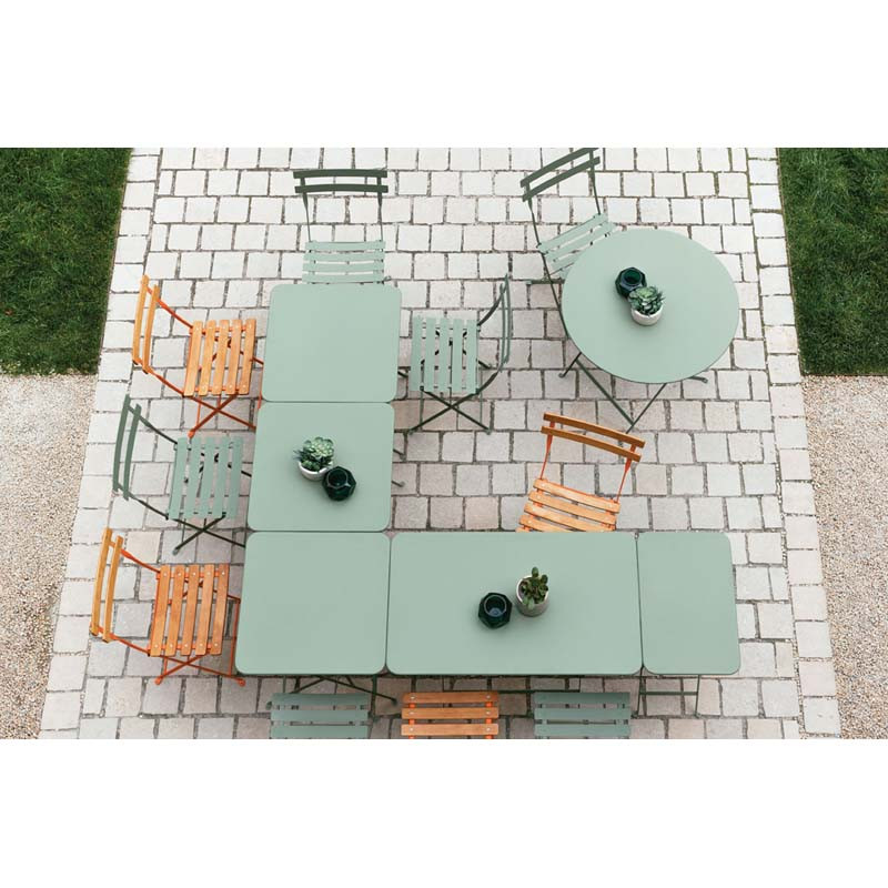 Table rectangulaire pliante en acier coloris carbone Bistro Fermob - 57 x  37 cm : Tables de jardin FERMOB mobilier - botanic®