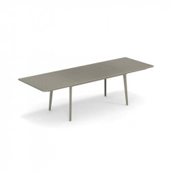 PLUS4 TABLE EXTENSIBLE 220/330x90 GRIS VERT EMU