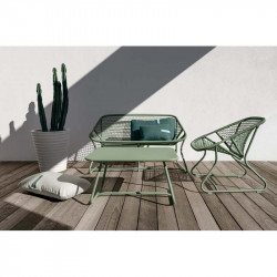 FERMOB SIXTIES TABLE BASSE 76 X 55,5 MOBILIER OUTDOOR FERMOB METAL