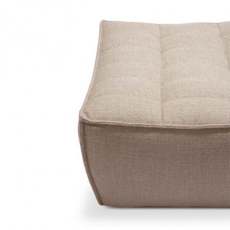 N701 CANAPE REPOSE-PIEDS BEIGE POUF ETHNICRAFT