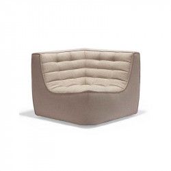 N701 CANAPE MODULE D'ANGLE BEIGE ETHNICRAFT