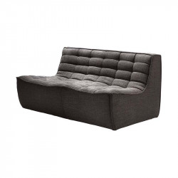 N701 CANAPE 2 PLACES GRIS FONCE ETHNICRAFT