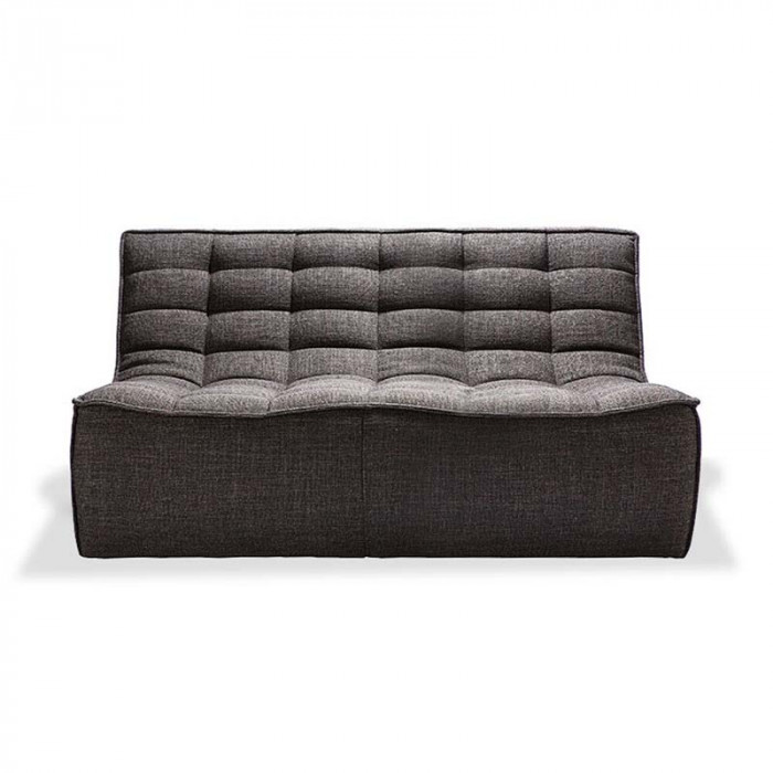 N701 CANAPE 2 PLACES GRIS FONCE ETHNICRAFT