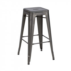 TABOURET H75 BRUT VERNI SATINE TOLIX